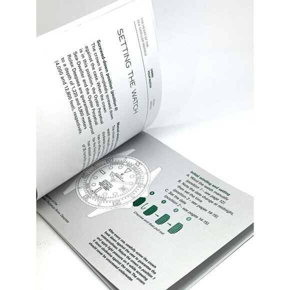 Authentic Rolex Oyster Perpetual Sea-Dweller Deepsea 2022 Green Booklet Manual - Picture 9 of 16